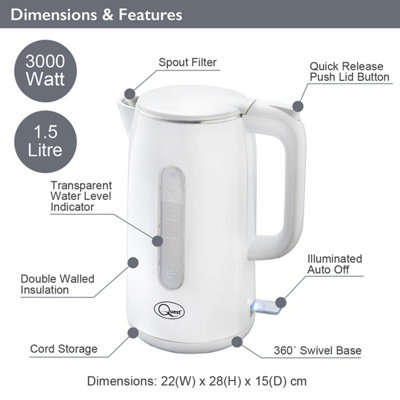 Quest sales illuminated kettle