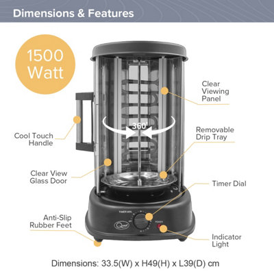 Electric rotisserie 2025 for bbq