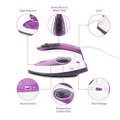 Quest 34030 1000W Travel Steam Iron