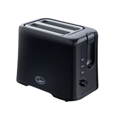 Quest 34289 Black Coloured 2 Slice Toaster