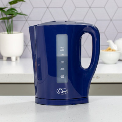 Quest 35009 1.7 Litre Navy Blue Kettle