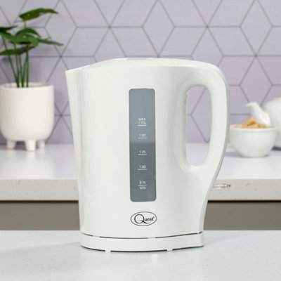 Quest 35019 1.7 Litre White Coloured Kettle DIY at B&Q