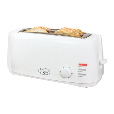 Quest 35049 4 Slice Toaster With Extra Wide Slots DIY at B&Q