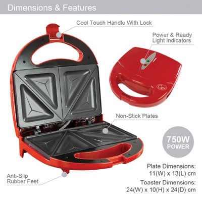 Quest 35149 Sandwich Toastie Maker