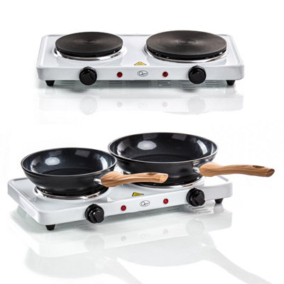 Quest 35250 Electric Twin Hob Hot Plate £29.25 at B&Q