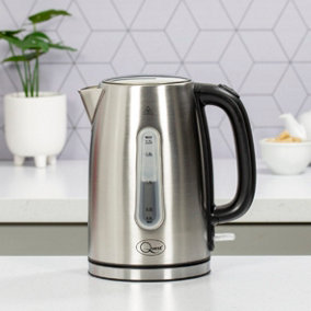 Quest 35349 Stainless Steel Rapid Boil Electric Kettle - 1.7 Litres, 6 Cups
