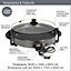 Quest 35500 40cm Multi-Function Electric Cooker Pan with Lid