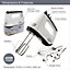 Quest 35889 White Hand Mixer with Storage Case