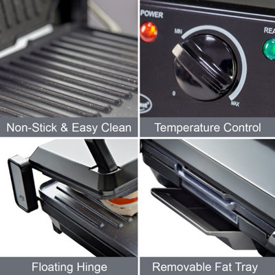Quest 37229 2 in 1 Grill & Griddle 2000W