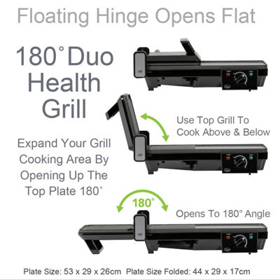 Quest 37229 2 in 1 Grill & Griddle 2000W