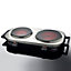 Quest 37259 Ceramic Infrared Double Hot Plate