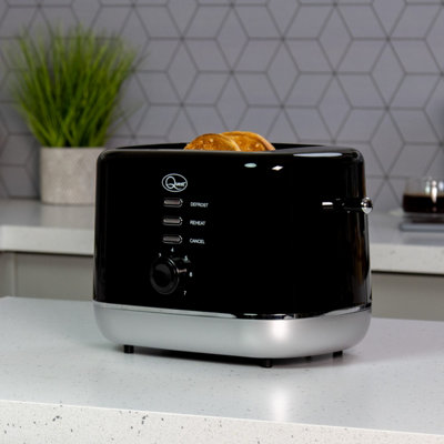 Quest 39929 Black 2 Slice Toaster