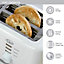 Quest 39979 White Coloured 1.5L Kettle and 2-Slice Toaster Set