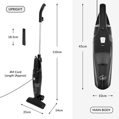 Quest 44839 2-in-1 Bagless Vacuum Cleaner