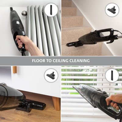 Quest 44839 2-in-1 Bagless Vacuum Cleaner
