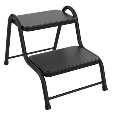 Quest Black Double Step Step Stool