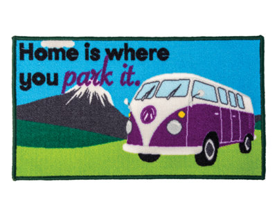 Quest Camper Van Home Is Where You Park It Indoor Door Mat