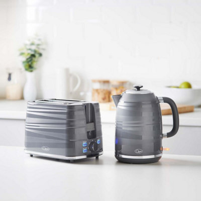 Quest Harmony Grey Kettle & Toaster Set
