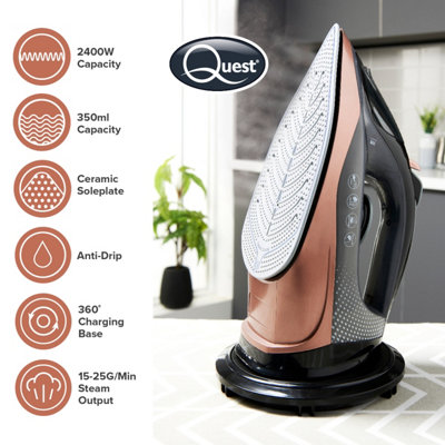 Quest cordless steam iron sales
