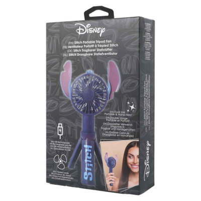 Disney Stitch Compact Portable Fanセット 冷暖房・空調