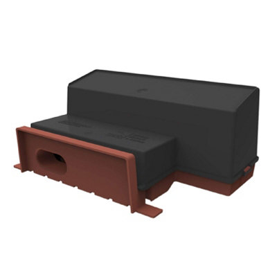 Quick Brick Nesting Box, Red Breeding Bird House for Brick or Rendered Walls
