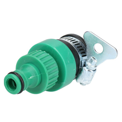 Quick Fix Hose To Tap Connector / Fitting Universal Male with Jubilee
