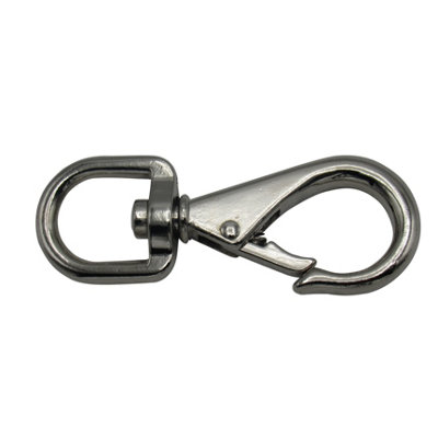 Quick Release Boat Snap Hook Fixed or Swivel Eye - Size 3 (Zinc Plated Marine Safety Line Fastener) - 8
