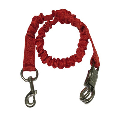 Quick Release Bungee Trailer Ties - Pack of 2 Red (Breakaway Shock Cord Elastic Horse Stable)