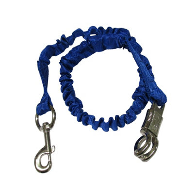 Quick Release Bungee Trailer Ties X- Pack of 2 Blue (Breakaway Shock Cord Elastic Horse Stable)