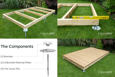 QuickJack 10ft x 8ft Shed base kit (NO TIMBER INCLUDED) DIY at B&Q
