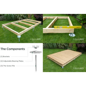 QuickJack  12ft x 6ft Shed base kit (NO TIMBER INCLUDED)