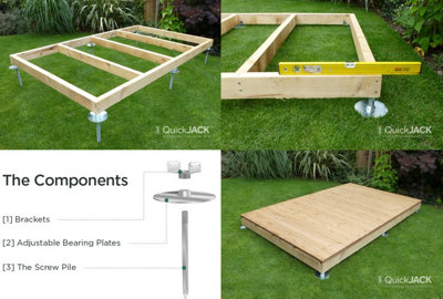 QuickJack 6ft x 3ft Shed base kit (NO TIMBER INCLUDED)