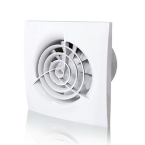 Quiet Kitchen Extractor Fan Blauberg Trio Powerful Condensation Control Wall & Ceiling Mounted Ventilator 6 " 150 mm