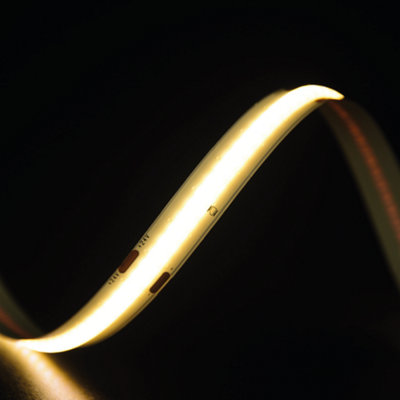Quik Strip 8W/m COB IC LED Strip, 24V IP20 2700K, 324LEDS/m, 544Lm/m, 10mm PCB, 20m, 20mm tails both