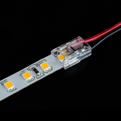 Quik Strip Clip - Strip to Wire Connector suitable for 10mm wide PCB COB & SMD strip - no tails