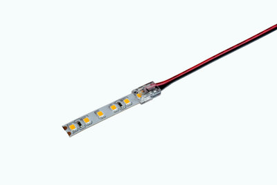 Quik Strip Clip - Strip to Wire Connector with 15cm tails suitable for 8mm wide PCB COB & SMD strip