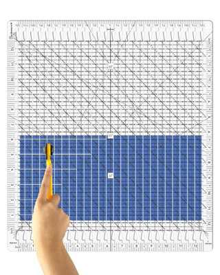 Quilting Ruler 12.5 X 12.5 inches Slotted Ruler, for quilting and ...