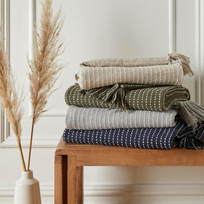 Quinn Eco-Friendly Woven Natural Throw