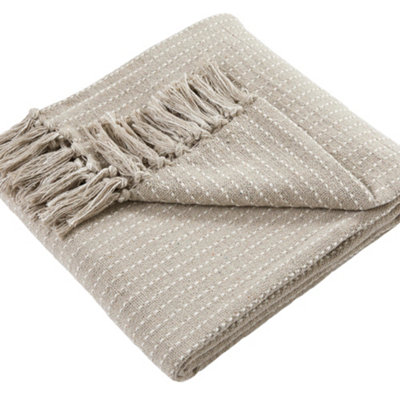 Quinn Eco-Friendly Woven Natural Throw