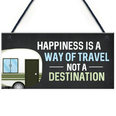 Quirky Caravan Sign Hanging Door Wall Plaque Caravan Accessories Home