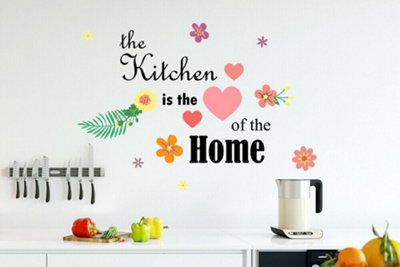 Quote Kitchen Is The Heart Of The Home Stickers Stock Clearance