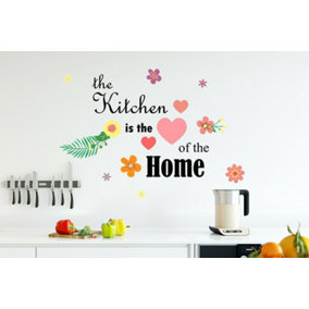Quote Kitchen Is The Heart Of The Home Stickers Stock Clearance