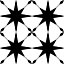 QuoteMyWall Black Astral Star Tile Stickers Peel & Stick Tile Decals For Kitchen & Bathroom (16 Pack)