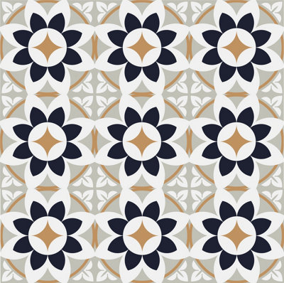 QuoteMyWall Black & Beige Tile Stickers Pack Peel & Stick Tile Decals For Kitchen & Bathroom (16 Pack) Price Comparisons | Compare The Build
