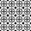 QuoteMyWall Black & White Flowers Tile Stickers Peel & Stick Tile Decals For Kitchen & Bathroom (16 Pack)