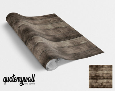 QuoteMyWall Dark Hardwood Furniture Vinyl Wrap For Furniture & Kitchen Worktops