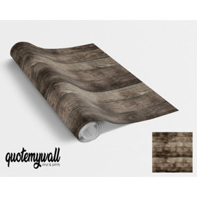 QuoteMyWall Dark Hardwood Furniture Vinyl Wrap For Furniture & Kitchen Worktops
