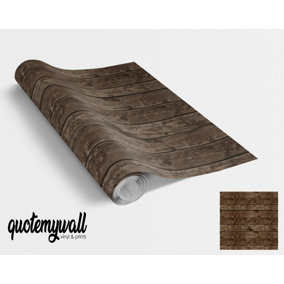 QuoteMyWall Dark Mahogany Wood Furniture Vinyl Wrap For Furniture & Kitchen Worktops