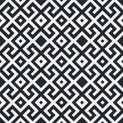 QuoteMyWall Geometric Square Pattern Tile Wrap For Furniture & Kitchen Worktops