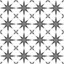 QuoteMyWall Grey Astral Star Tile Stickers Peel & Stick Tile Decals For Kitchen & Bathroom (16 Pack)